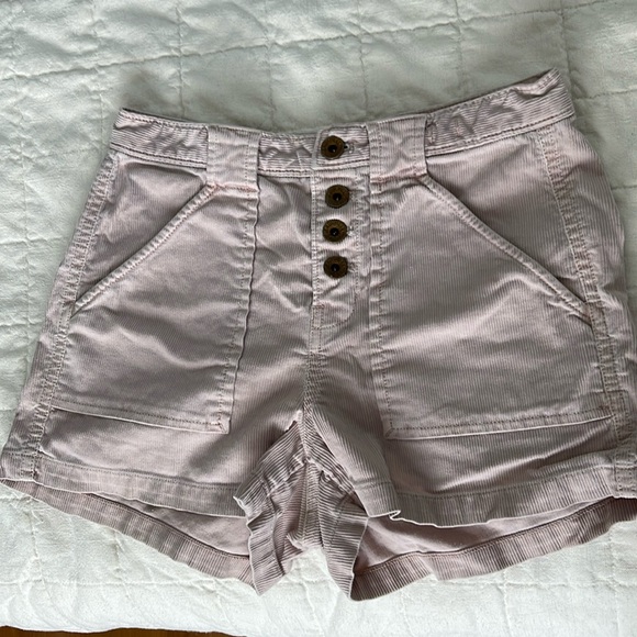 Alexa Chung for Madewell Pink Button Front Shorts - Picture 3 of 9